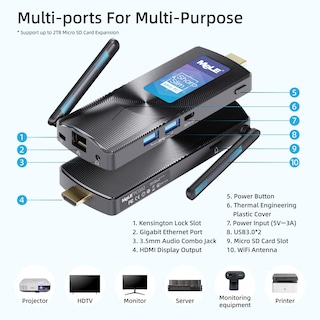 Foto 4 | Foto 4 | Mini Pc Stick Mele Pcg02 N4000 Sin Ventilador, 4 Gb De Ram, 128 Gb, Ssd - Venta Internacional.