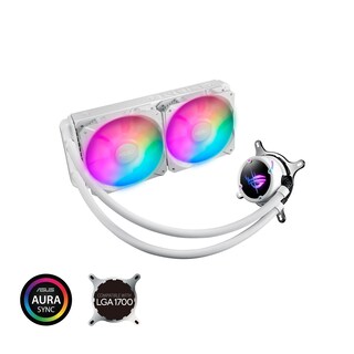 Foto 2 | Foto 2 | Enfriador Líquido Para Cpu Asus Rog Strix Lc Ii 240 Argb, Color Blanco - Venta Internacional.