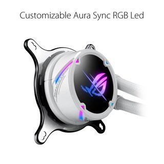 Foto 3 | Foto 3 | Enfriador Líquido Para Cpu Asus Rog Strix Lc Ii 240 Argb, Color Blanco - Venta Internacional.