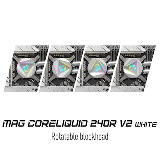Foto 2 | Foto 2 | Enfriador Líquido para CPU MSI Mag Coreliquid 240r V2 Blanco ARGB - Venta Internacional