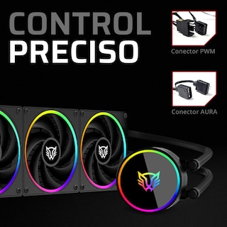 Foto 3 | Foto 3 | Enfriamiento Liquido Balam Rush Hydrox Pro V2 Hx24 240mm Rgb 4 Pines 2200rpm Tdp 250w Lga1700 Am5 Negro Br-941884