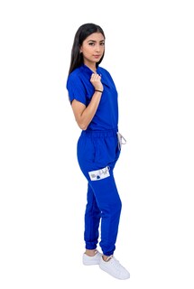 Foto 3 | Foto 3 | Pijama Quirúrgica Jogger Azul Rey para Dama