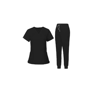 Foto 1 | Foto 1 | Conjunto De Trabajo De Uniforme Quirúrgico Para Hospital Mediano, Negro