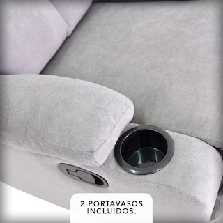 Foto 4 | Foto 4 | Sillón Reclinable Manual Brady Gris con Porta Vasos