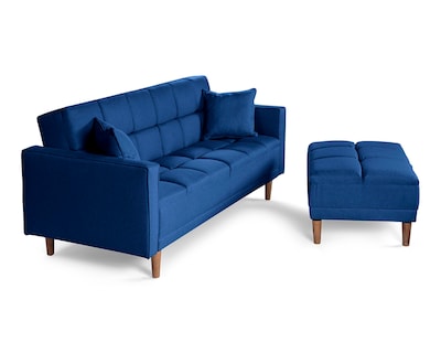 Foto 4 | Foto 4 | Sala Modular Sofá Cama Reversible de Lino Azul Mykolo Makora