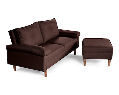 Foto 4 | Foto 4 | Sala Modular Sofá Cama Reversible de Lino Chocolate Modelo Cassanova Makora