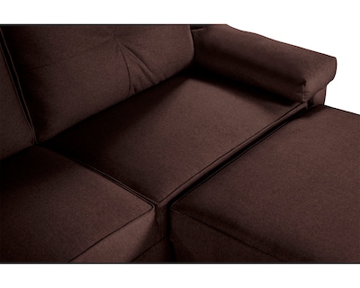 Foto 6 | Foto 6 | Sala Modular Sofá Cama Reversible de Lino Chocolate Modelo Cassanova Makora