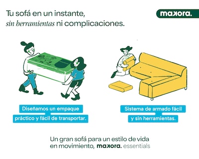 Foto 8 | Foto 8 | Sala Modular Sofá Cama Reversible de Lino Azul Modelo Cinnamon Makora