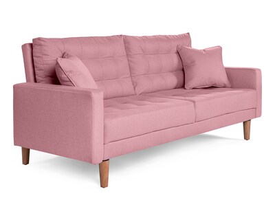 Foto 3 | Foto 3 | Sofá Cama de Lino Palo de Rosa Modelo Encore