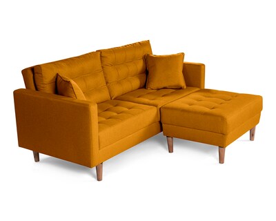 Foto 3 | Foto 3 | Sala Modular Sofá Cama Reversible de Lino Mostaza Boxsofa Jerome