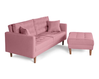 Foto 4 | Foto 4 | Sala Modular Sofá Cama Reversible de Lino Rosa Boxsofa Jerome