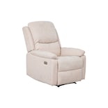 Sillón Reclinable Eléctrico Cosmobel Tyson Color Beige