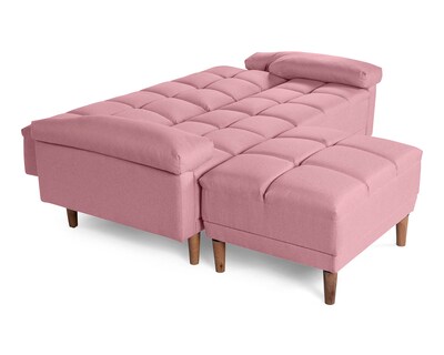 Foto 5 | Foto 5 | Sala Modular Sofá Cama Reversible de Lino Palo de Rosa Modelo Eros Makora