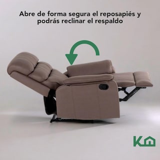 Foto 8 | Foto 8 | Sillón Reclinable KingsHouse Beige