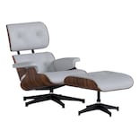 Sillón con Otomana Mubson Sofá Individual Reclinable Silet Blanco