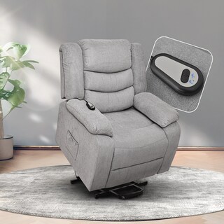 Foto 1 | Foto 1 | Sillón Reclinable Eléctrico Turin De Tela Color Gris - Con Elevador