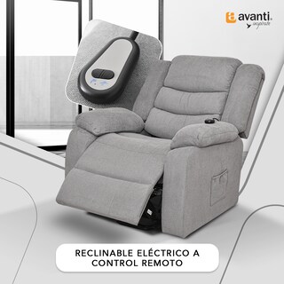 Foto 5 | Foto 5 | Sillón Reclinable Eléctrico Turin De Tela Color Gris - Con Elevador