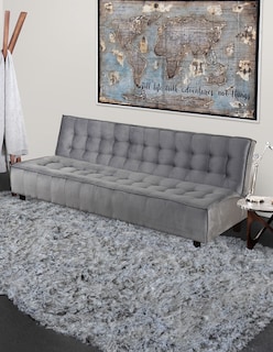 Foto 3 | Foto 3 | Sofá Cama M & E Muebles Milio Gris Claro Denim De 3 Posiciones Individual