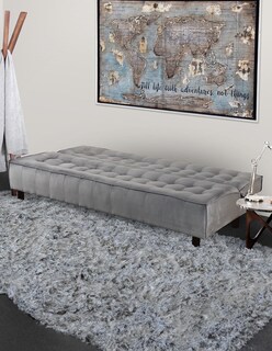 Foto 5 | Foto 5 | Sofá Cama M & E Muebles Milio Gris Claro Denim De 3 Posiciones Individual