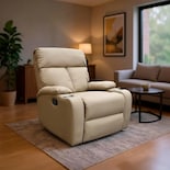 Reclinable Giratorio Tactopiel Manual Moderno Mecedora