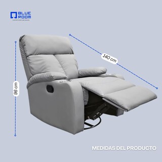 Foto 8 | Foto 8 | Reclinable Giratorio Tactopiel Manual Moderno Mecedora