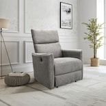 Sillón Reclinable Eléctrico Tela Gris