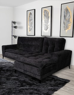 Foto 4 | Foto 4 | Sala Esquinera M & E Muebles Jennifer Negro Derecha 3 Posiciones