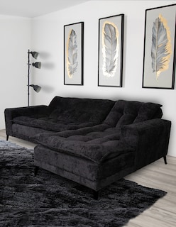 Foto 5 | Foto 5 | Sala Esquinera M & E Muebles Jennifer Negro Derecha 3 Posiciones