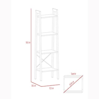 Foto 8 | Foto 8 | Librero Escalera Ferrato color Duna Virtual Muebles