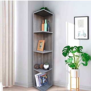 Foto 2 | Foto 2 | Mueble Esquinero Hogare con Repisas Gris