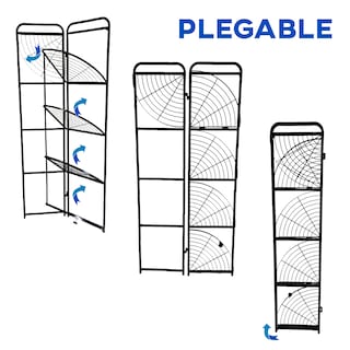 Foto 3 | Foto 3 | Estante Esquinero Estantería Plegable 5 Niveles