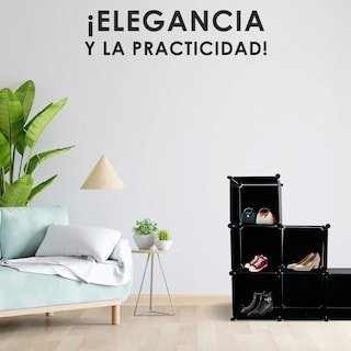 Foto 6 | Foto 6 | Estanterías En Forma De Cubo Jauz Improvement Color Negro Para Almacenamiento Y Organización