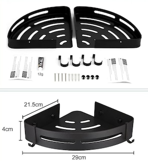 Foto 4 | Foto 4 | 2 Xtellar Piezas Estante Para Baño Esquinero Regadera Cocina