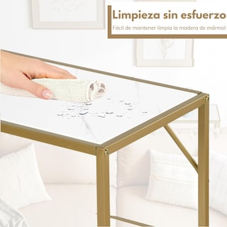 Foto 6 | Foto 6 | Mesa Consola Dorado 100cm Mesa De Entrada Moderna 3 Niveles Gomyhome