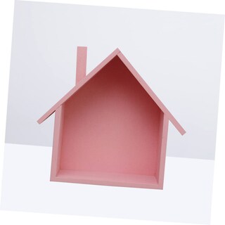 Foto 2 | Foto 2 | Estantería De Pared Stobaza Con Forma De Casa De Madera Rosa 19 X 9 X 24 5 Cm - Venta Internacional.