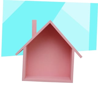 Foto 5 | Foto 5 | Estantería De Pared Stobaza Con Forma De Casa De Madera Rosa 19 X 9 X 24 5 Cm - Venta Internacional.