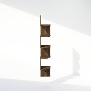 Foto 6 | Foto 6 | Estante De Esquina Flotante Furinno De 5 Niveles En Nogal Columbia - Venta Internacional.