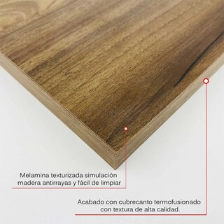 Foto 4 | Foto 4 | 3 Repisas Flotantes Modernas Minimalistas Mixtas Poliespacios Rmix-28 Nogal Madera Melamina