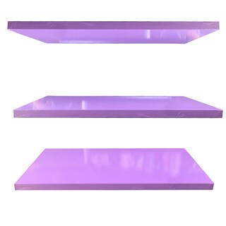 Foto 3 | Foto 3 | Set Repisas Flotantes Lilas 20x50 cm 3 Piezas