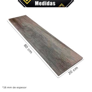 Foto 7 | Foto 7 | 3 Repisas Estanteria Flotante Libros Madera Melamina Poliespacios R82s3-17 Lombardia 80x20cm