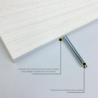 Foto 4 | Foto 4 | 3 Repisas Estanteria Flotante Libros Madera Melamina Poliespacios R30set-25 Teka Artico 30x15cm
