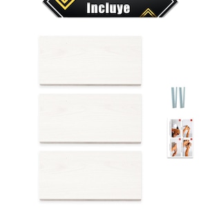 Foto 7 | Foto 7 | 3 Repisas Estanteria Flotante Libros Madera Melamina Poliespacios R30set-25 Teka Artico 30x15cm