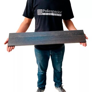 Foto 2 | Foto 2 | 4 Repisas Estanteria Flotante Libros Madera Melamina Poliespacios R80s4-33 Espresso 80x15cm
