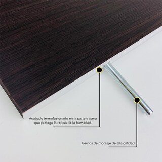 Foto 3 | Foto 3 | 3 Repisas Estanteria Flotante Libros Madera Melamina Poliespacios R40set-24 Chocolate 40x15cm