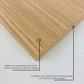 Foto 4 | Foto 4 | 3 Repisas Estanteria Flotante Libros Madera Melamina Poliespacios R50s3-21 Roble Americano 50x15cm