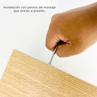 Foto 6 | Foto 6 | 3 Repisas Estanteria Flotante Libros Madera Melamina Poliespacios R50s3-21 Roble Americano 50x15cm