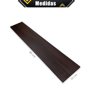 Foto 5 | Foto 5 | 3 Repisas Estanteria Flotante Libros Madera Melamina Poliespacios R80s3-24 Chocolate 80x15cm