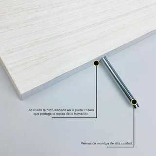 Foto 4 | Foto 4 | 3 Repisas Estanteria Flotante Libros Madera Melamina Poliespacios R50set-25 Teka Artico 50x15cm