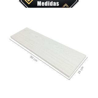 Foto 6 | Foto 6 | 3 Repisas Estanteria Flotante Libros Madera Melamina Poliespacios R50set-25 Teka Artico 50x15cm