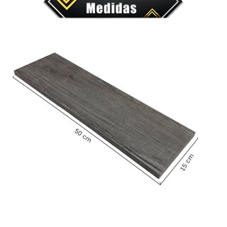 Foto 6 | Foto 6 | 3 Repisas Estanteria Flotante Libros Madera Melamina Poliespacios R50set-17 Lombardia 50x15cm